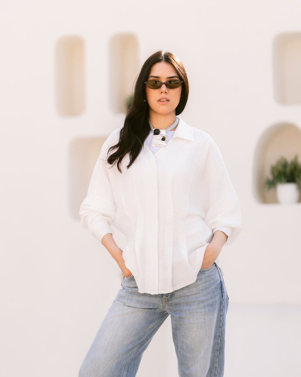 Élise Shirt with pleats