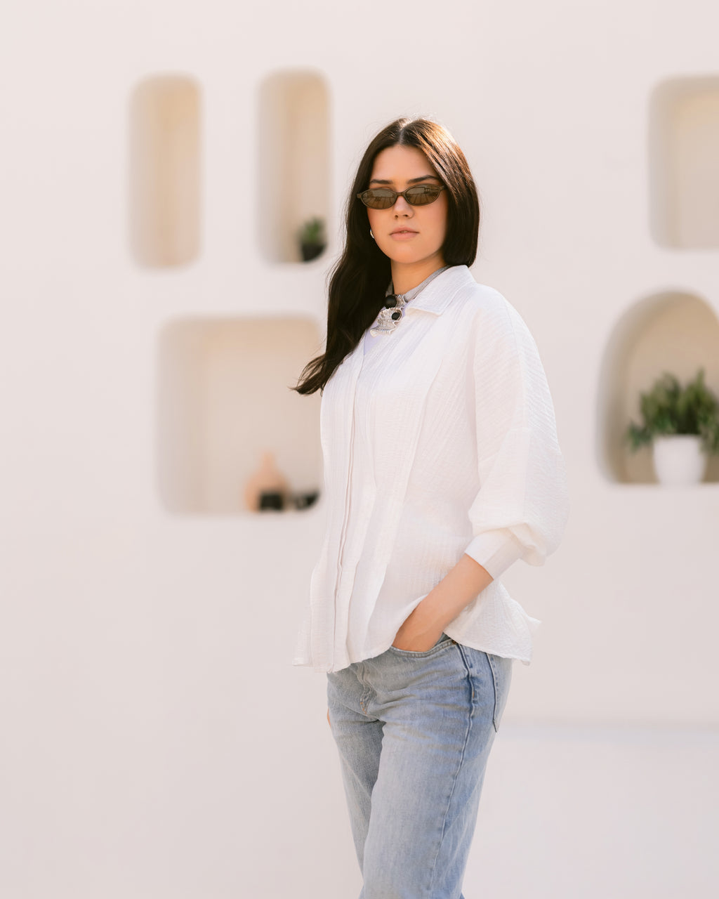 Élise Shirt with pleats