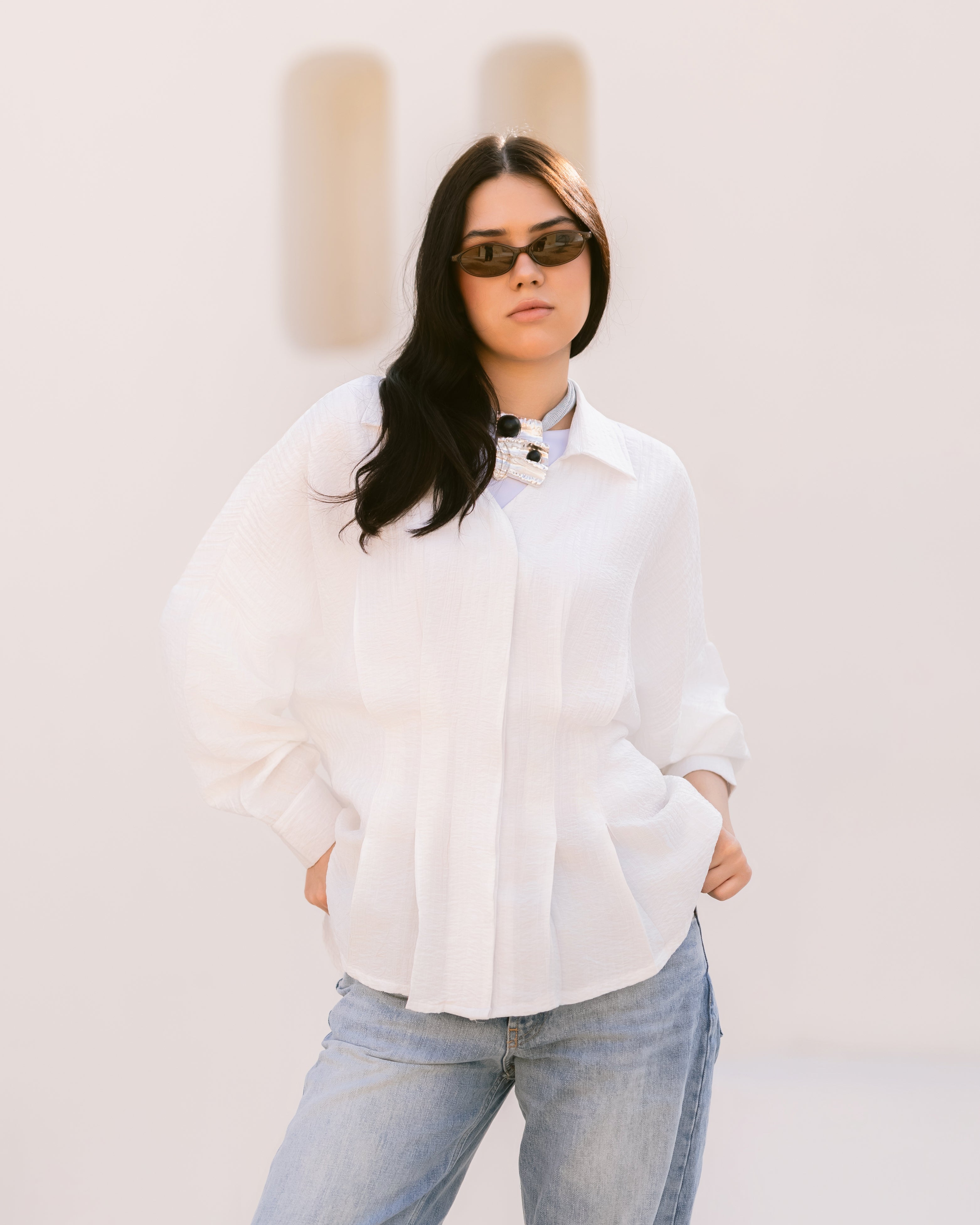 Élise Shirt with pleats