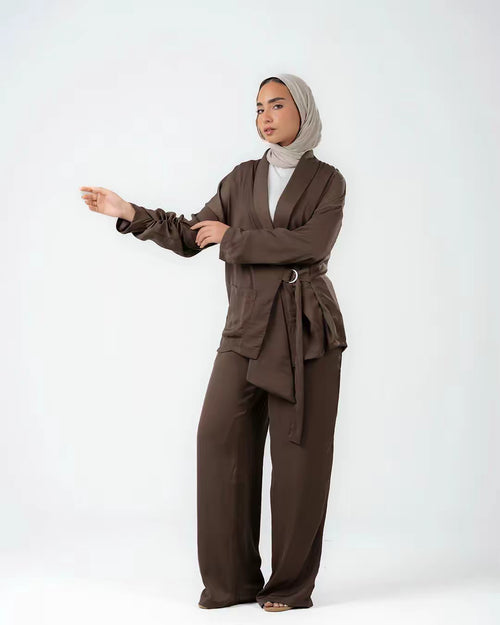 Crepe silk set