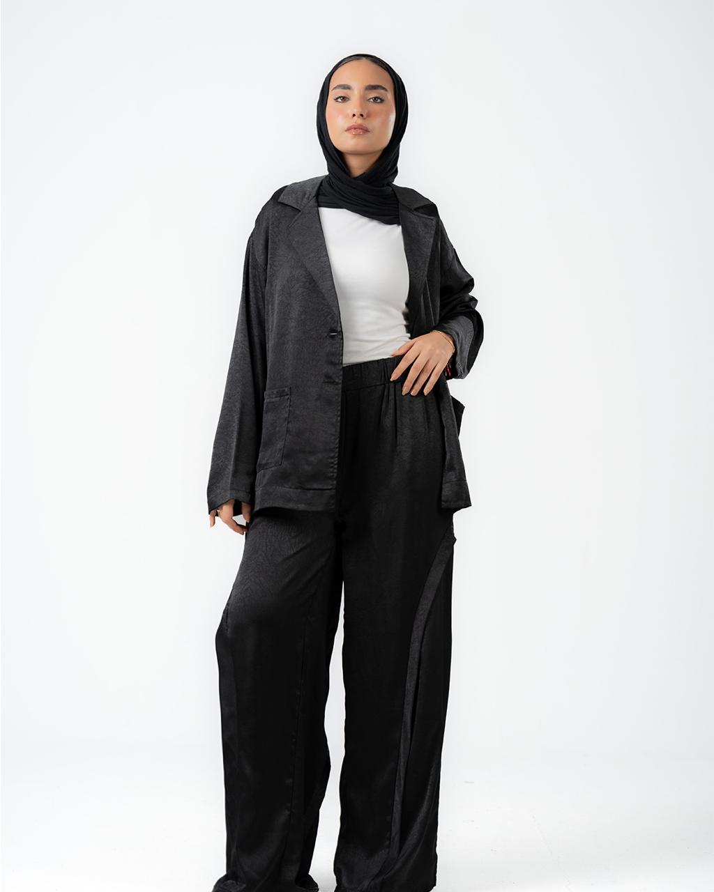 Oversized Blazer-Shirt Set