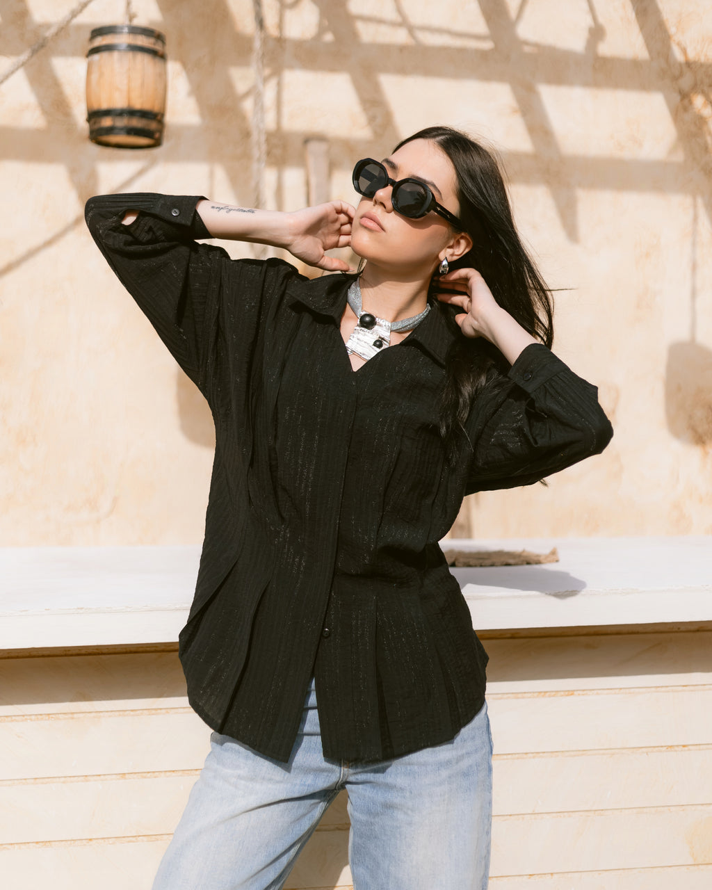 Élise Shirt with pleats