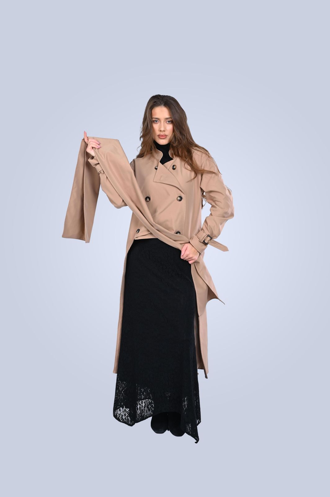 High Low trench Coat