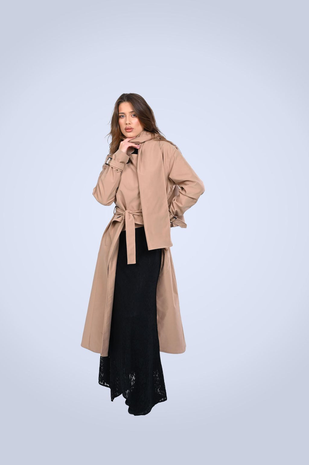 High Low trench Coat